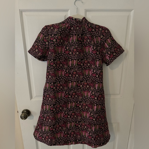 THML Floral Textured Tie Back Dress - Picture 2 of 5